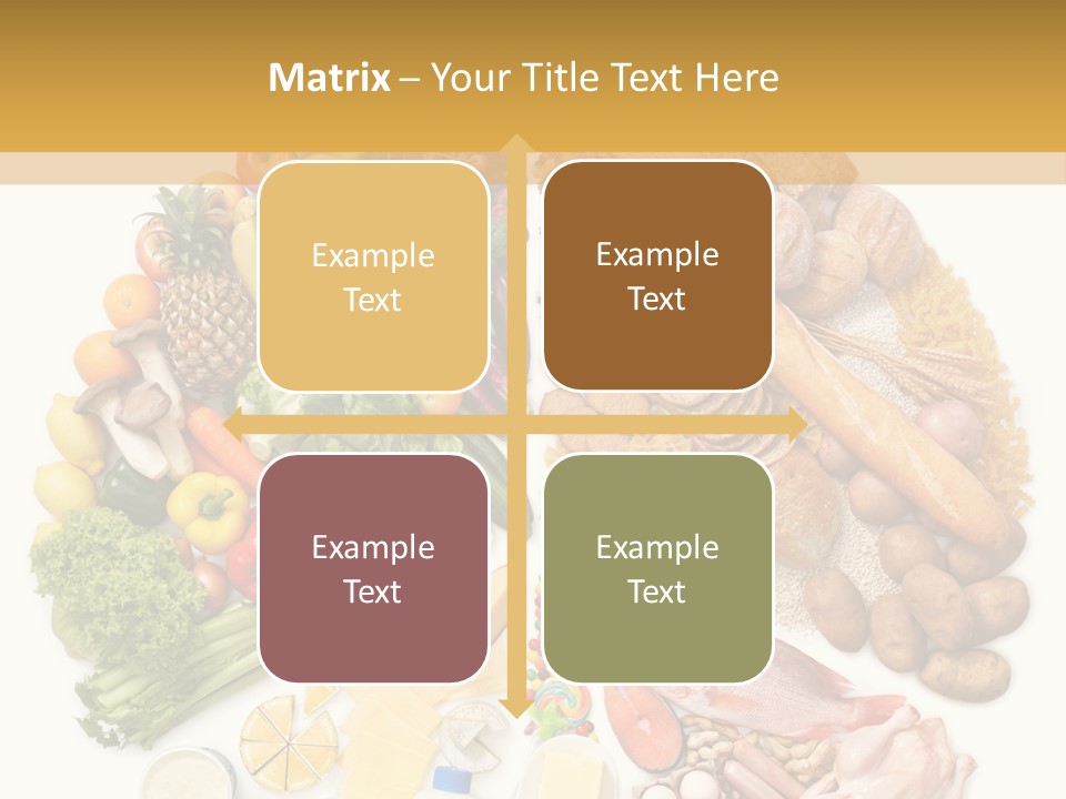 Protein Poultry Food Pyramid PowerPoint Template