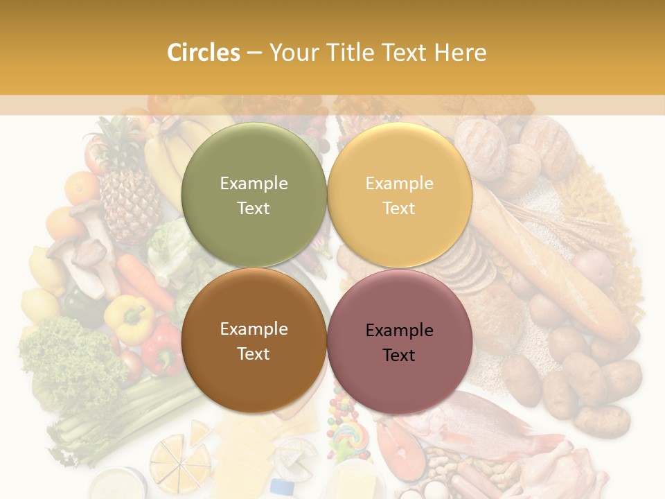 Protein Poultry Food Pyramid PowerPoint Template