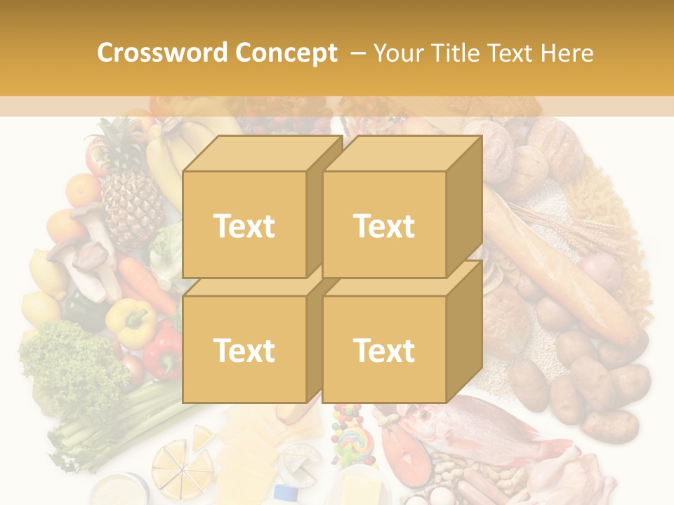 Protein Poultry Food Pyramid PowerPoint Template