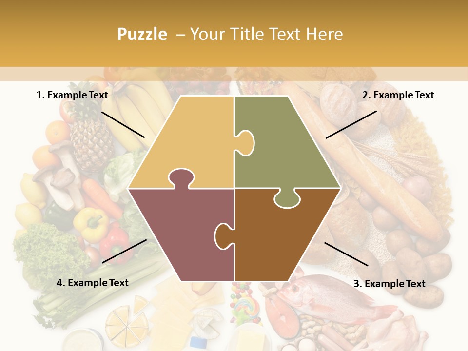 Protein Poultry Food Pyramid PowerPoint Template
