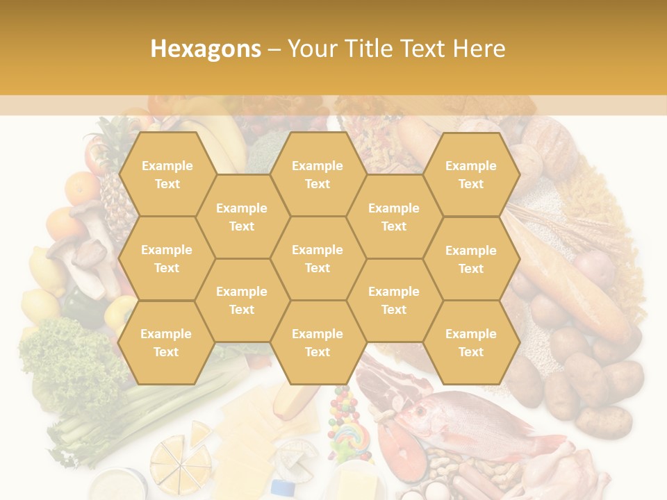 Protein Poultry Food Pyramid PowerPoint Template