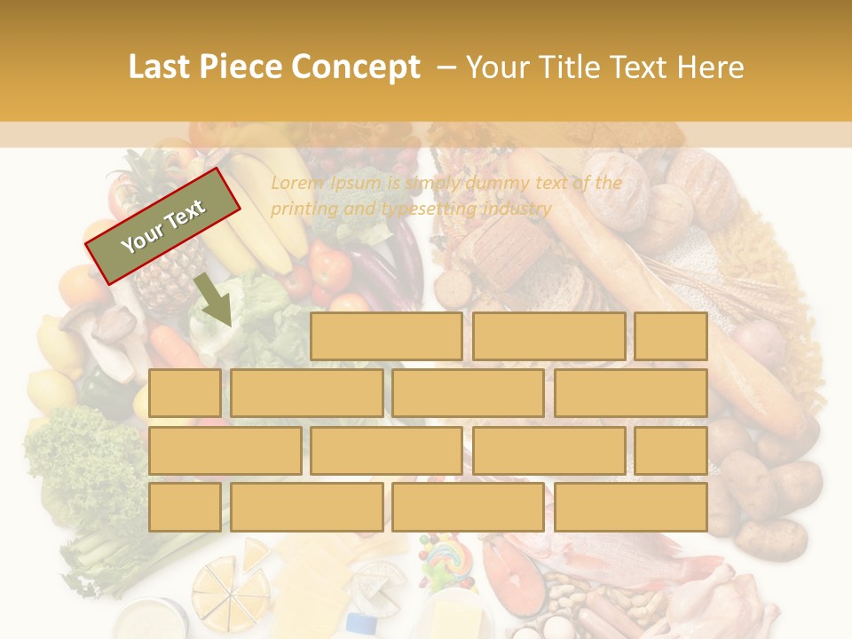 Protein Poultry Food Pyramid PowerPoint Template