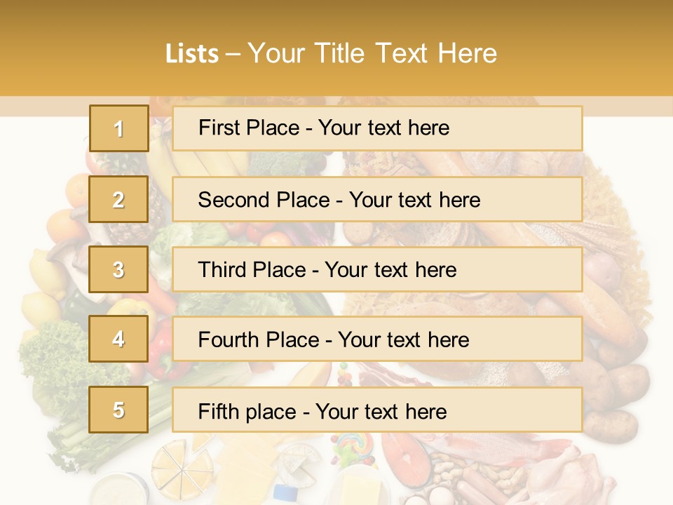 Protein Poultry Food Pyramid PowerPoint Template