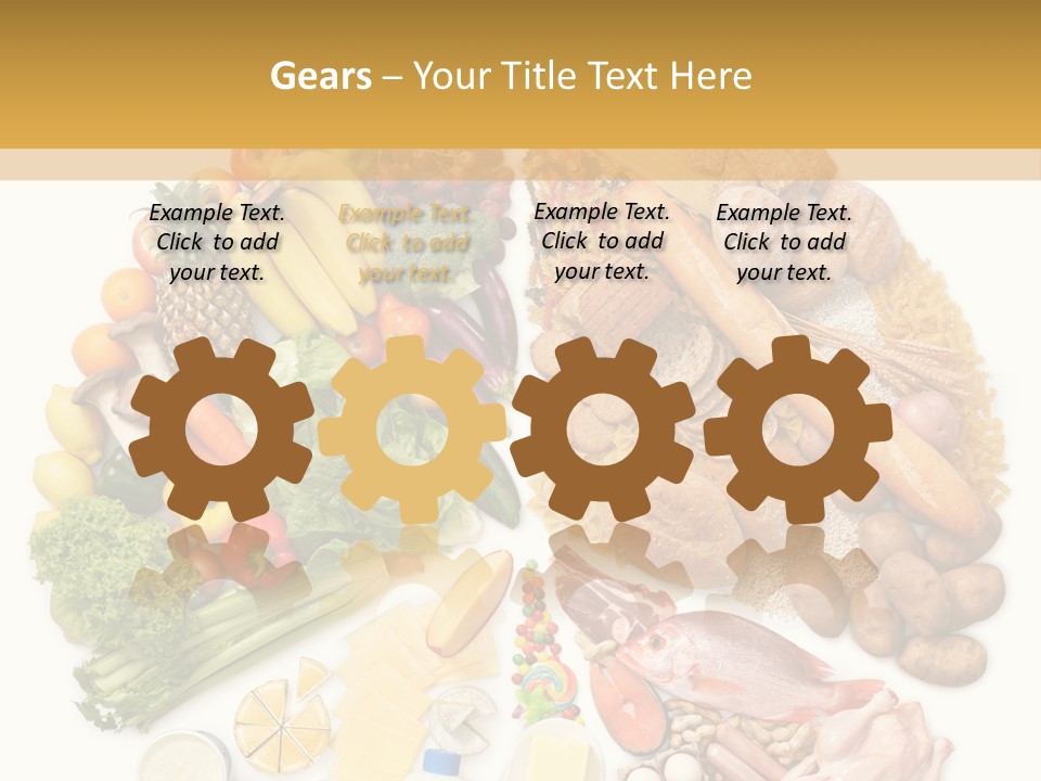 Protein Poultry Food Pyramid PowerPoint Template