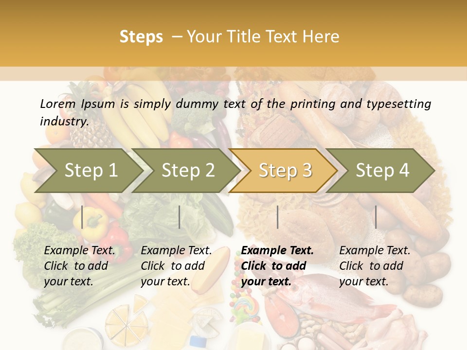 Protein Poultry Food Pyramid PowerPoint Template