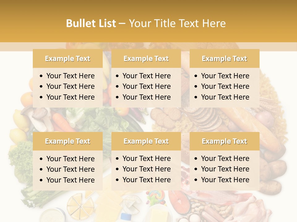 Protein Poultry Food Pyramid PowerPoint Template