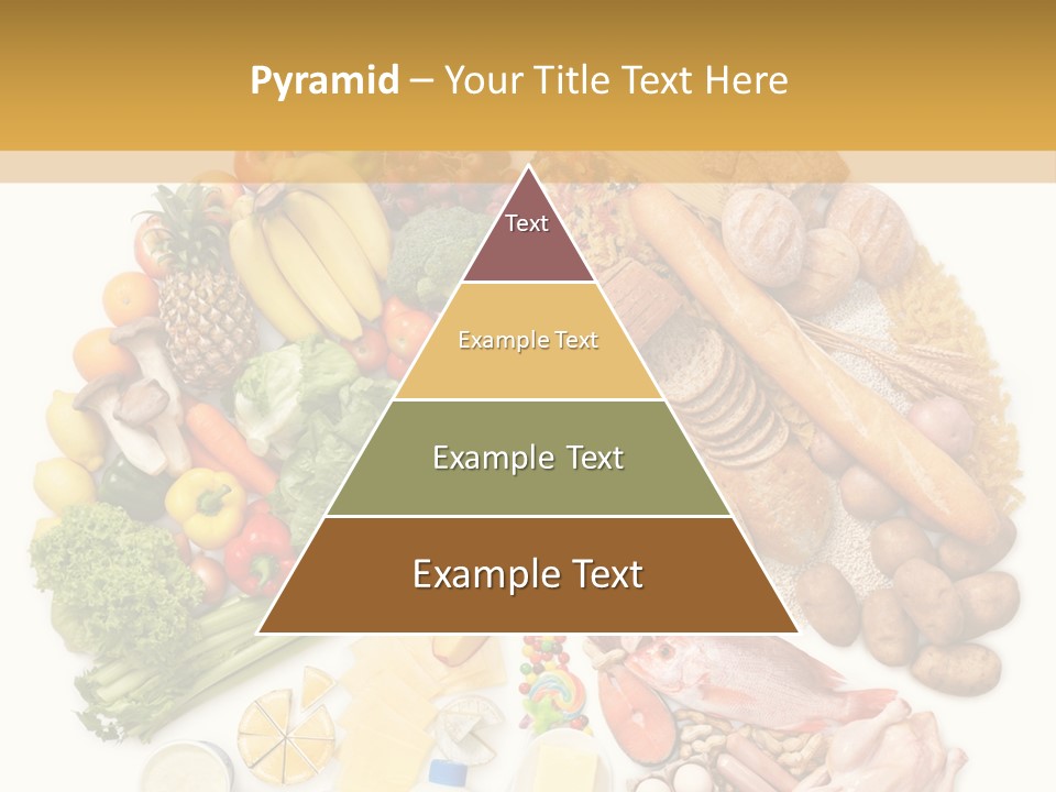 Protein Poultry Food Pyramid PowerPoint Template