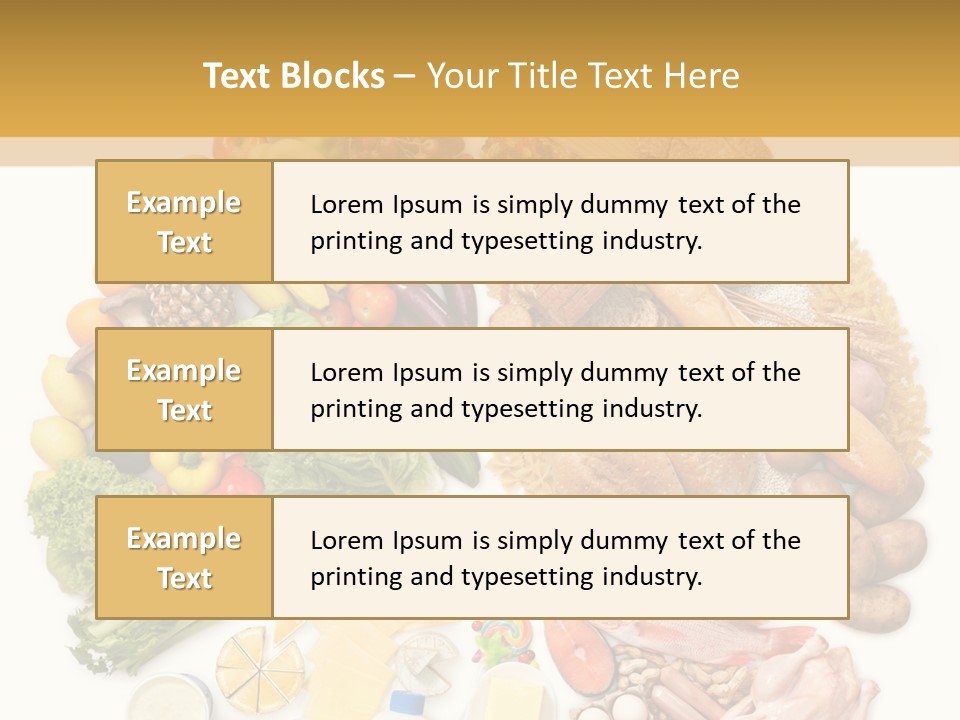 Protein Poultry Food Pyramid PowerPoint Template