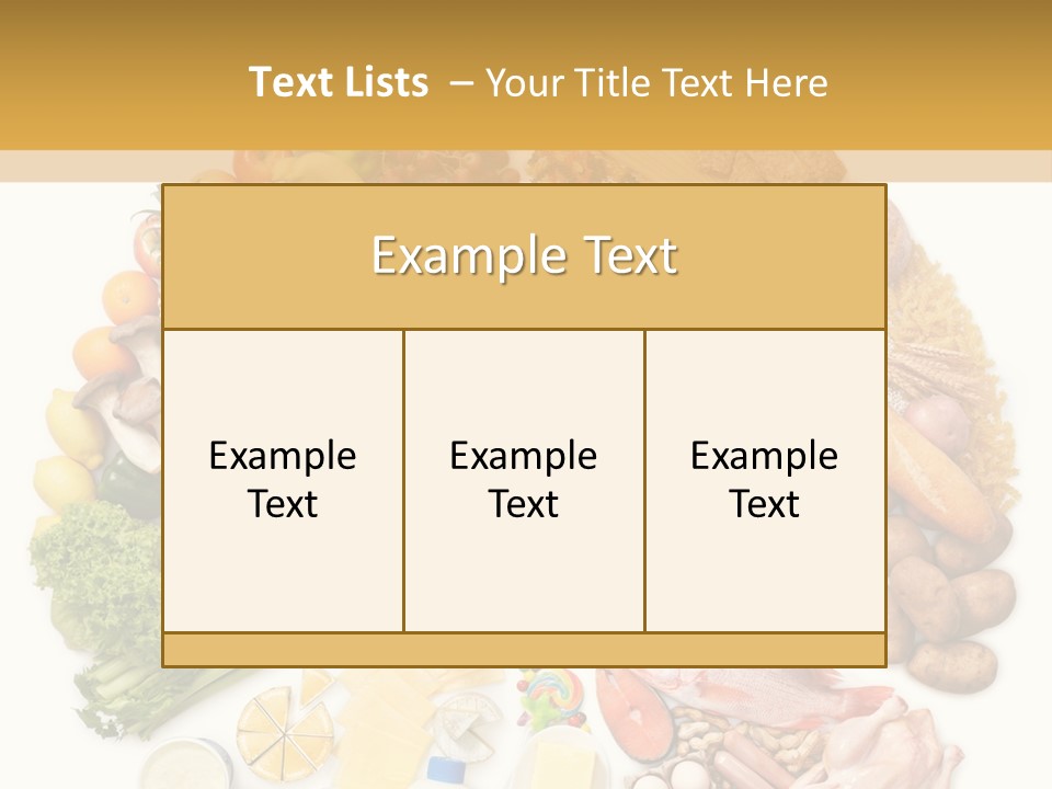 Protein Poultry Food Pyramid PowerPoint Template
