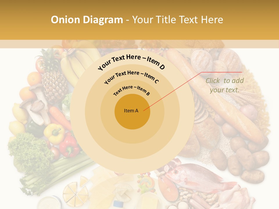 Protein Poultry Food Pyramid PowerPoint Template