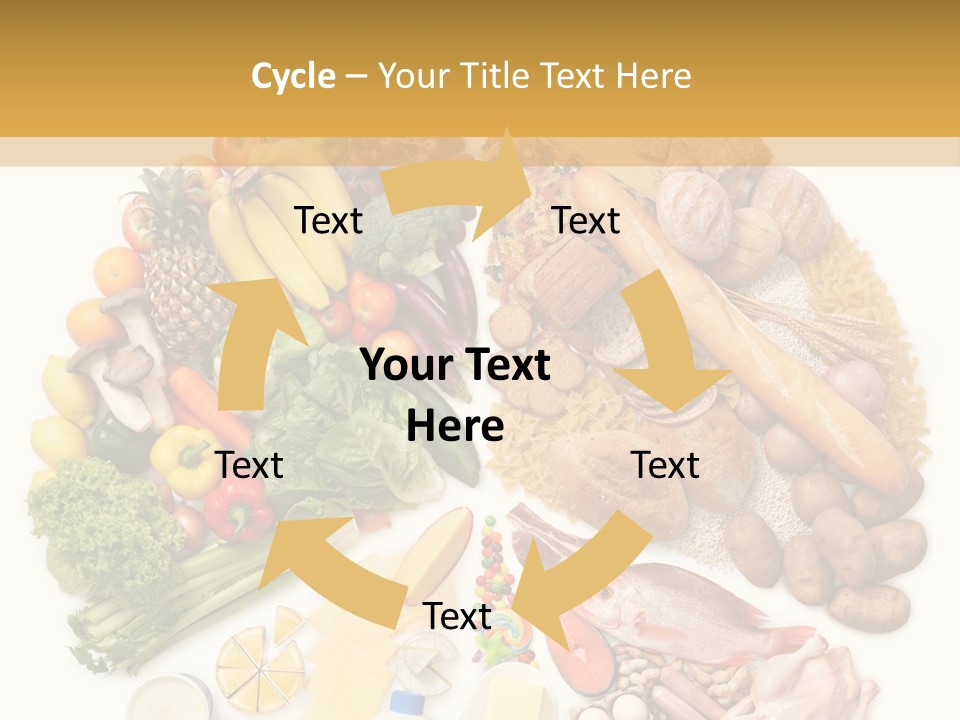 Protein Poultry Food Pyramid PowerPoint Template
