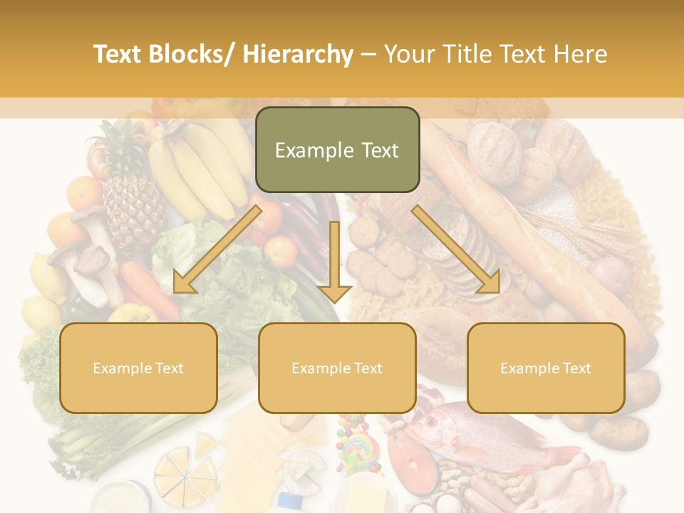 Protein Poultry Food Pyramid PowerPoint Template