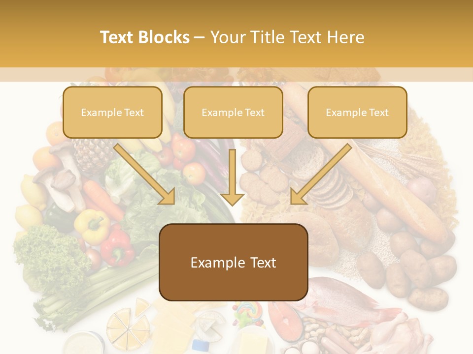 Protein Poultry Food Pyramid PowerPoint Template