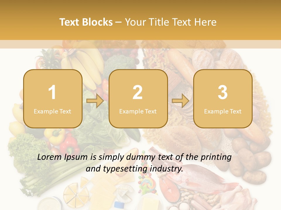 Protein Poultry Food Pyramid PowerPoint Template