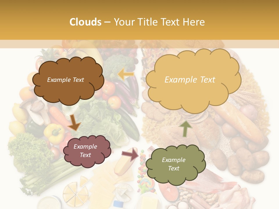 Protein Poultry Food Pyramid PowerPoint Template