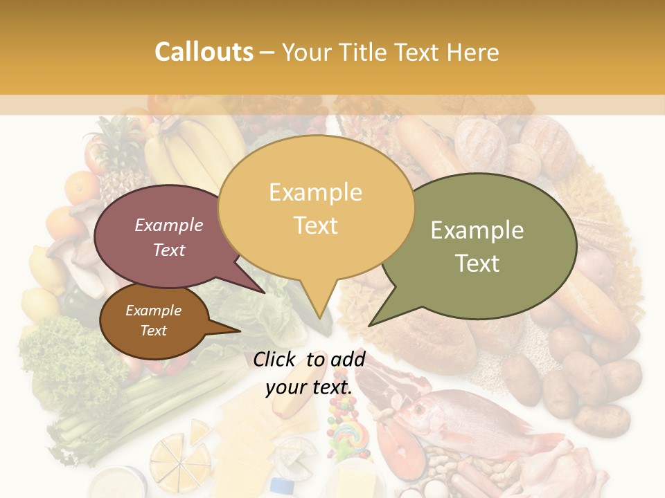 Protein Poultry Food Pyramid PowerPoint Template