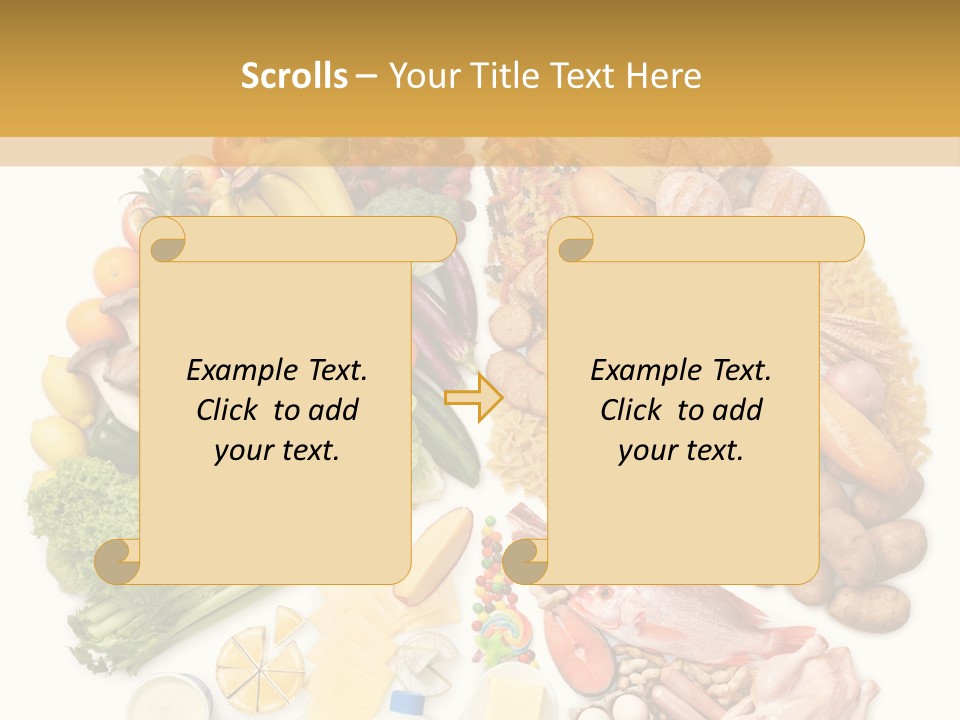 Protein Poultry Food Pyramid PowerPoint Template