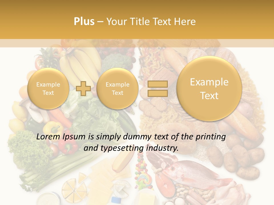 Protein Poultry Food Pyramid PowerPoint Template
