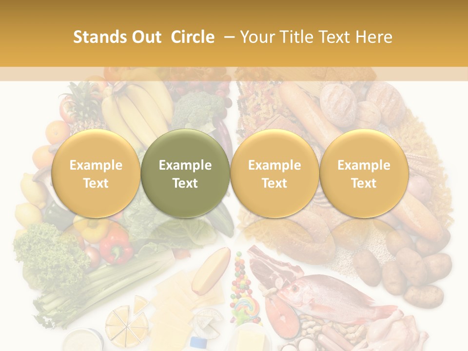 Protein Poultry Food Pyramid PowerPoint Template