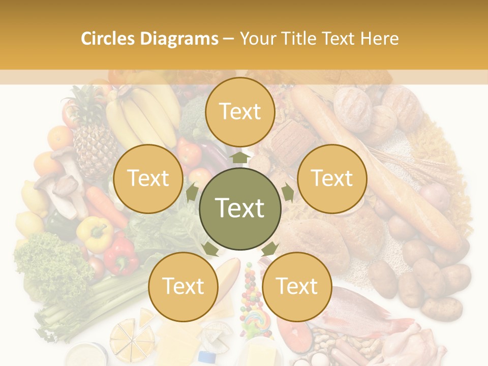 Protein Poultry Food Pyramid PowerPoint Template