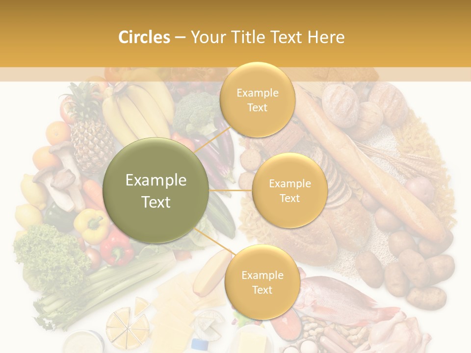 Protein Poultry Food Pyramid PowerPoint Template