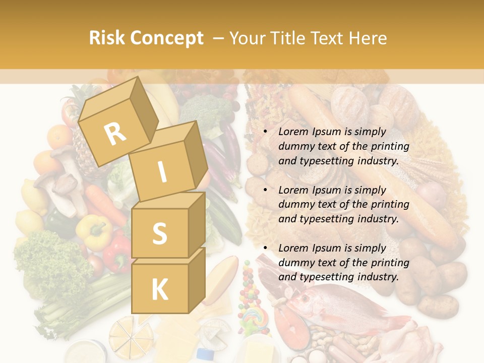 Protein Poultry Food Pyramid PowerPoint Template