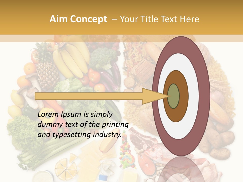 Protein Poultry Food Pyramid PowerPoint Template
