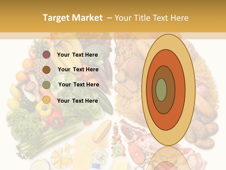 Protein Poultry Food Pyramid PowerPoint Template