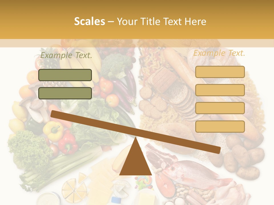 Protein Poultry Food Pyramid PowerPoint Template