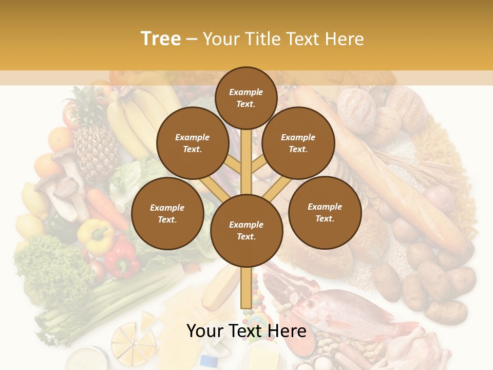 Protein Poultry Food Pyramid PowerPoint Template