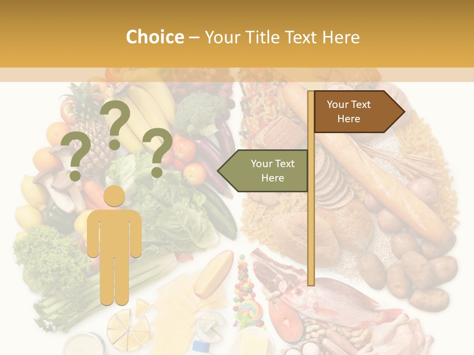 Protein Poultry Food Pyramid PowerPoint Template