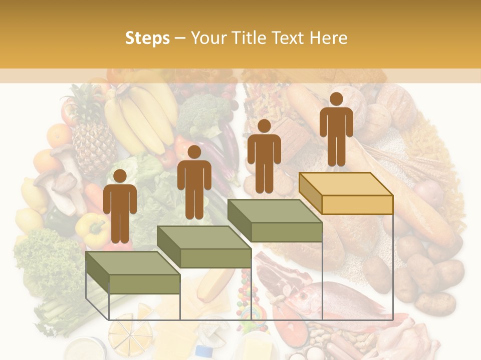 Protein Poultry Food Pyramid PowerPoint Template