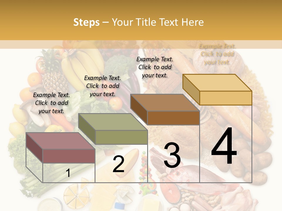 Protein Poultry Food Pyramid PowerPoint Template