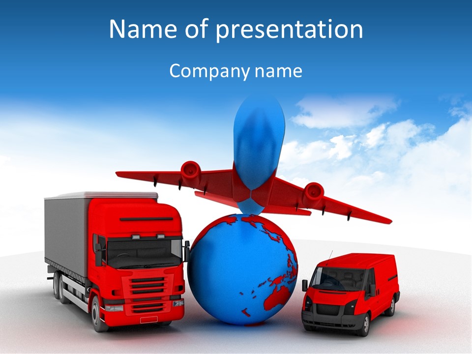 Shipping Transportation Global PowerPoint Template