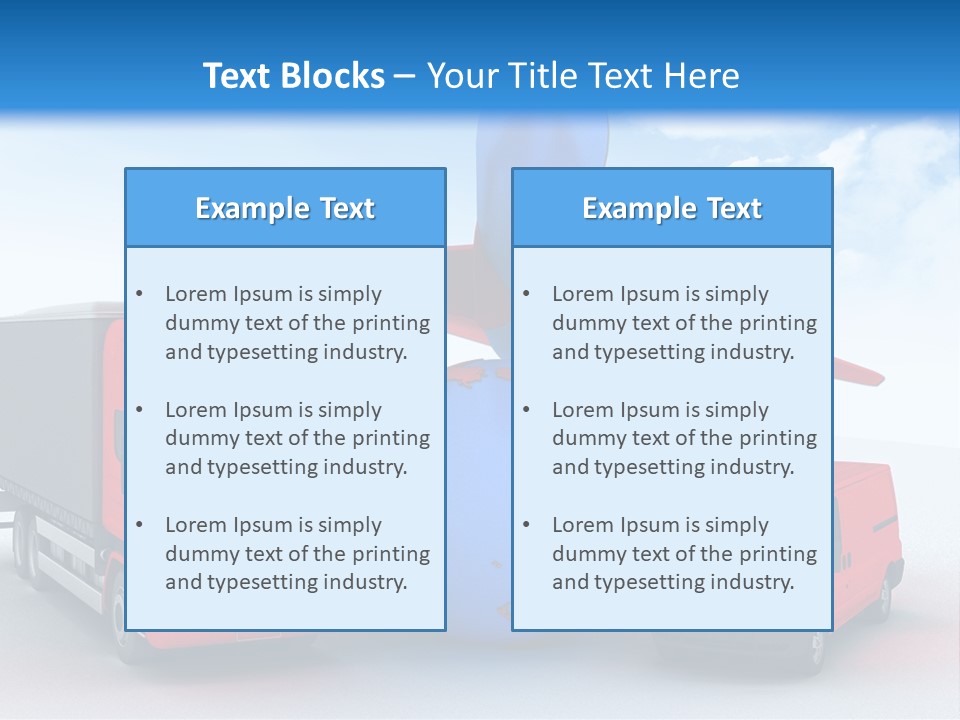 Shipping Transportation Global PowerPoint Template