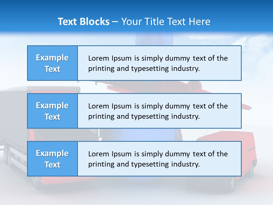 Shipping Transportation Global PowerPoint Template