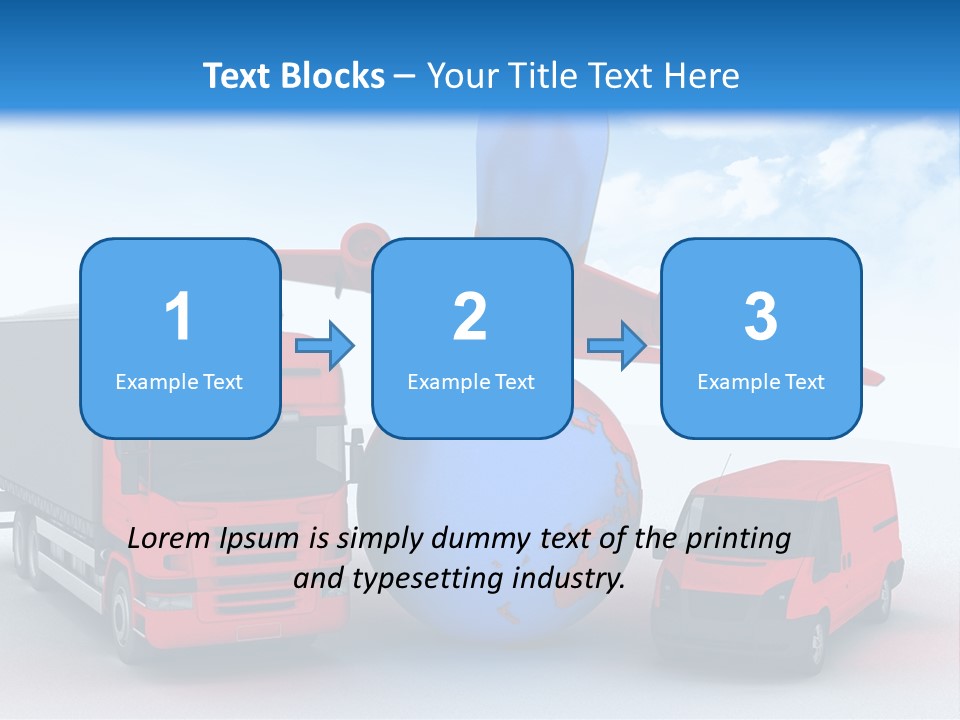 Shipping Transportation Global PowerPoint Template