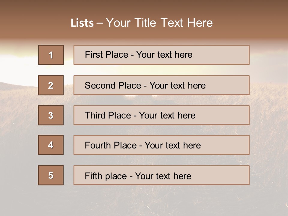 Ripe Cereal Country PowerPoint Template