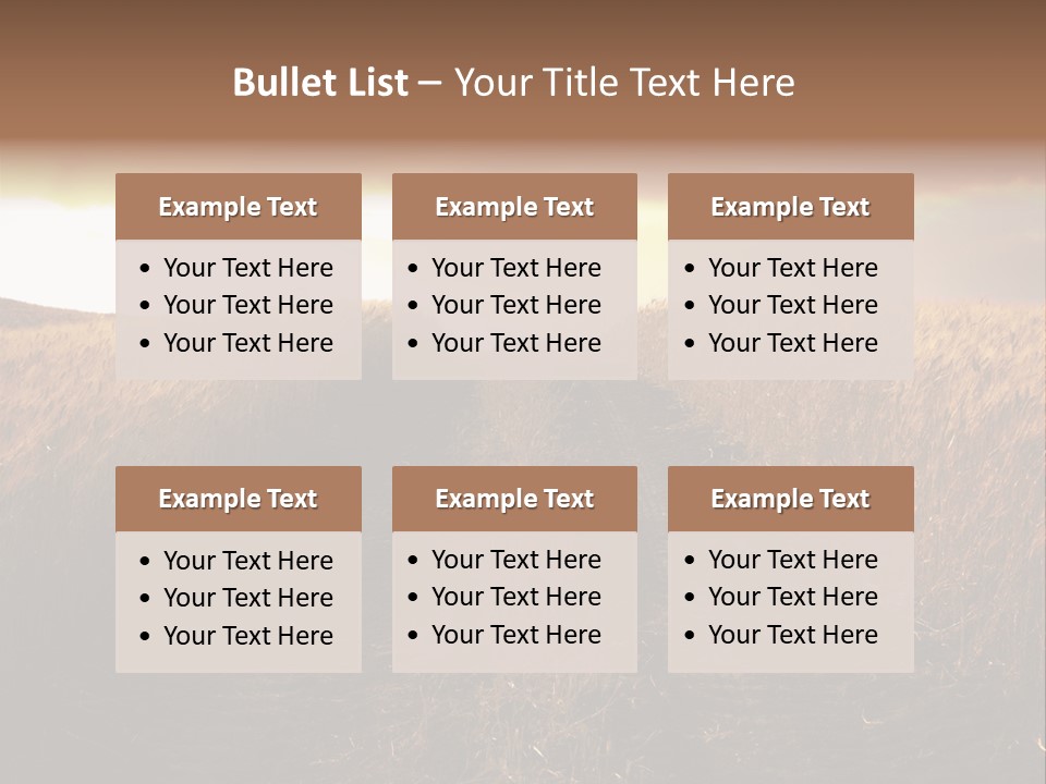 Ripe Cereal Country PowerPoint Template