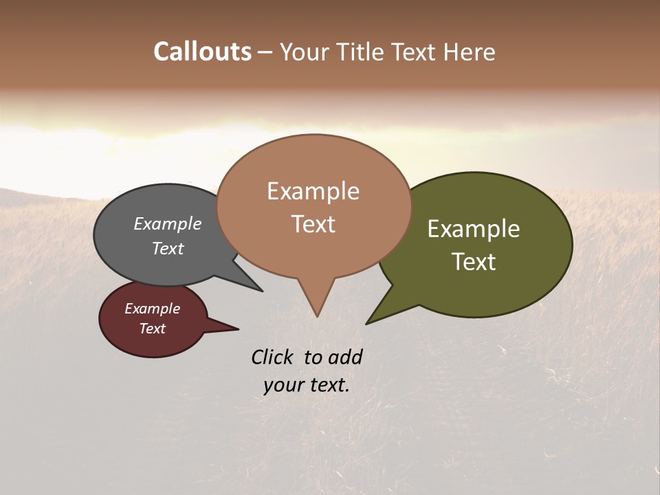 Ripe Cereal Country PowerPoint Template