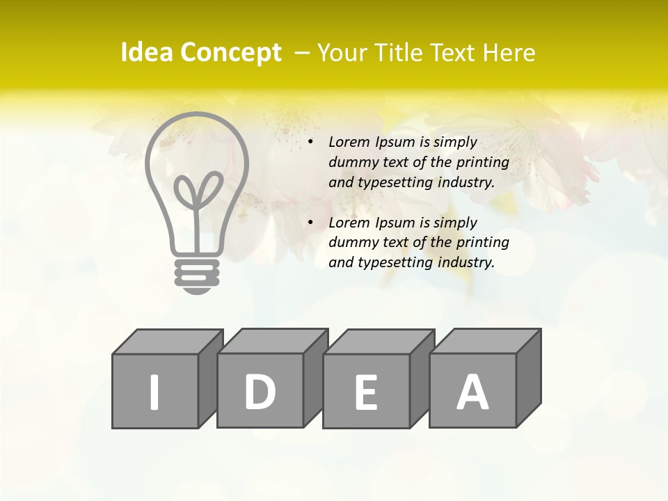 Soft Sunlit White PowerPoint Template