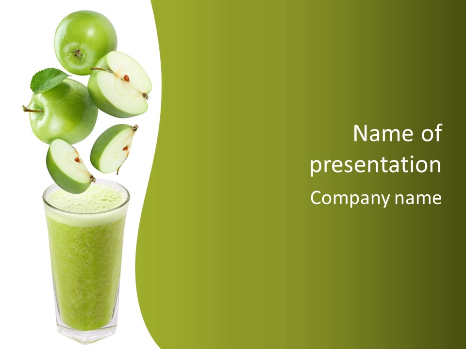 Fresh Apple Glass PowerPoint Template