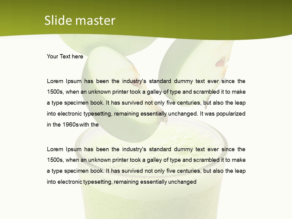 Fresh Apple Glass PowerPoint Template