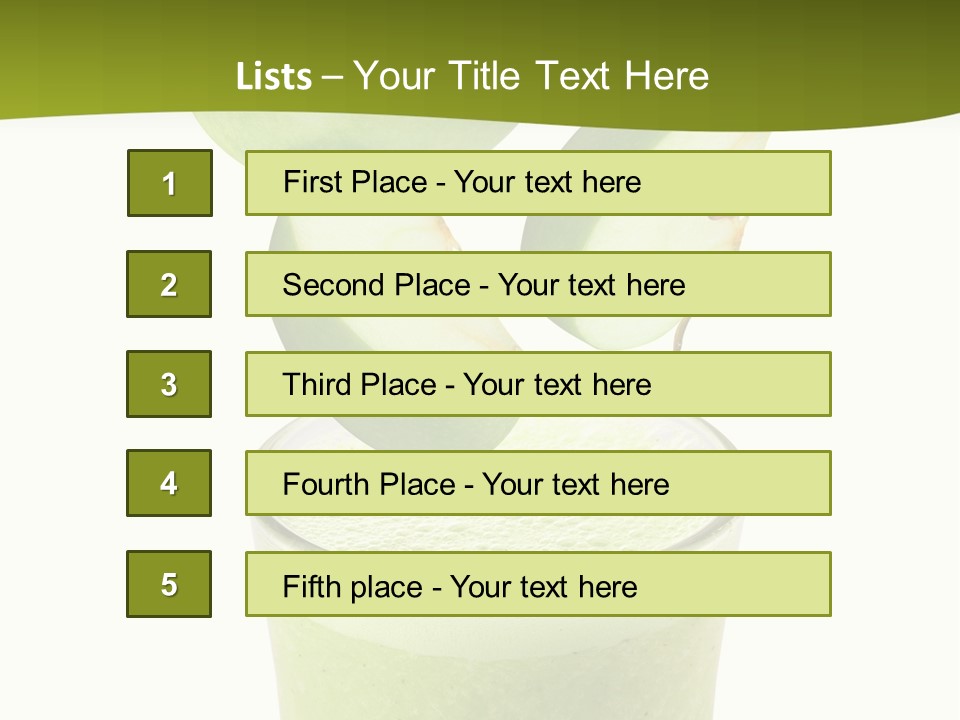 Fresh Apple Glass PowerPoint Template