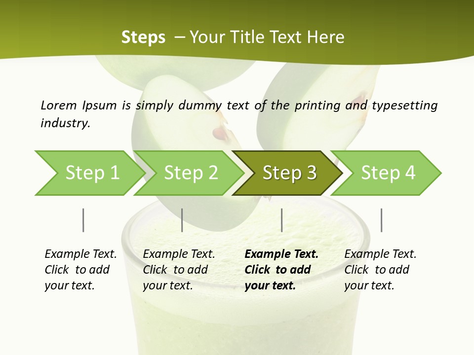 Fresh Apple Glass PowerPoint Template