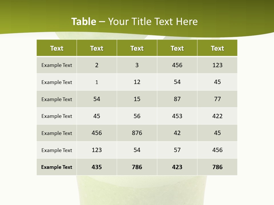 Fresh Apple Glass PowerPoint Template
