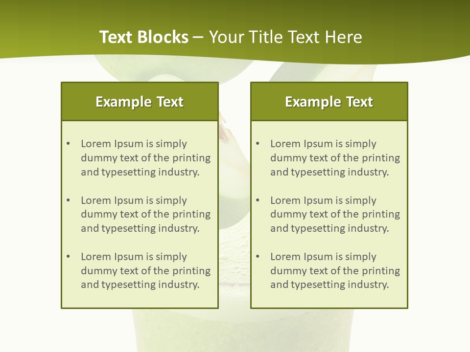 Fresh Apple Glass PowerPoint Template