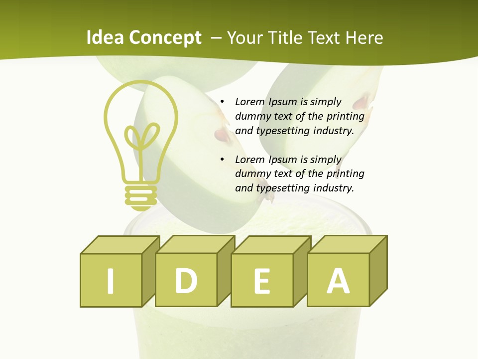 Fresh Apple Glass PowerPoint Template