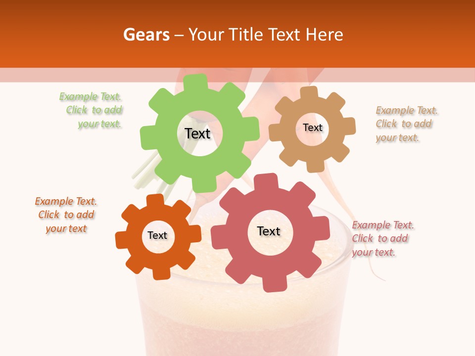 Isolated Cut Flying PowerPoint Template