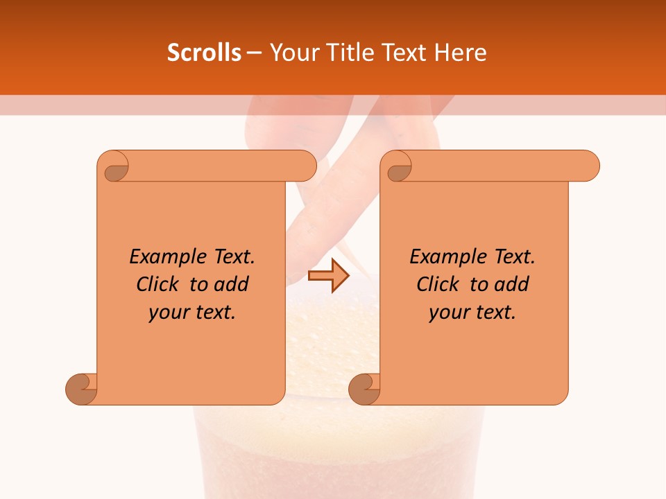 Isolated Cut Flying PowerPoint Template